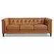 Elric Cognac Leather 84" Sofa