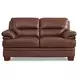 Calizor Pecan Leather Living Room Set
