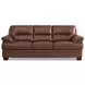 Calizor Pecan Leather Living Room Set