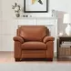 Ironvale Nutmeg Leather Upholstered Accent Chair
