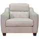 Upton Vanilla Leather Living Room Set
