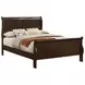 Louis Philippe Cappuccino Full Sleigh Bed