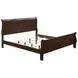 Louis Philippe Cappuccino King Sleigh Bed