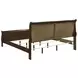 Louis Philippe Cappuccino King Sleigh Bed