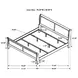 Louis Philippe Cappuccino King Sleigh Bed