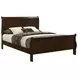 Louis Philippe Cappuccino Queen Sleigh Bed