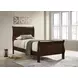 Louis Philippe Cappuccino Twin Sleigh Bed