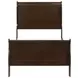 Louis Philippe Cappuccino Twin Sleigh Bed
