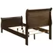 Louis Philippe Cappuccino Twin Sleigh Bed