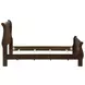 Louis Philippe Cappuccino Twin Sleigh Bed