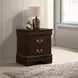 Louis Philippe Cappuccino Nightstand