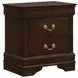 Louis Philippe Cappuccino Nightstand