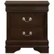 Louis Philippe Cappuccino Nightstand