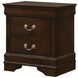Louis Philippe Cappuccino Nightstand