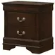 Louis Philippe Cappuccino Nightstand