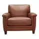 Sherwyn Nutmeg Leather Living Room Set