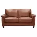 Sherwyn Nutmeg Leather Living Room Set