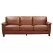 Sherwyn Nutmeg Leather Living Room Set