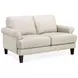 Soleil Vanilla Leather 58" Loveseat