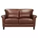 Navrell Pecan Leather Living Room Set