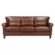 Navrell Pecan Leather Living Room Set