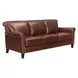 Navrell Pecan Leather Living Room Set