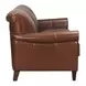 Navrell Pecan Leather Living Room Set