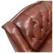 Kingswell Brown Leather 91" Sofa with Nailhead Trim
