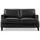 Camden Black Leather Living Room Set