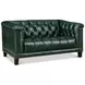 Picavel Green Leather Living Room Set