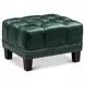 Picavel Green Leather Living Room Set