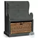 Golden Hearth Little Boy 31" Accent Bench with Rattan Basket