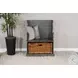 Golden Hearth Little Boy 31" Accent Bench with Rattan Basket