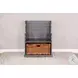 Golden Hearth Little Boy 31" Accent Bench with Rattan Basket