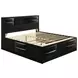 Briana Black King Storage Bookcase Bed