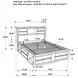 Briana Black King Storage Bookcase Bed