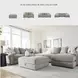 Aslan Court Pebble Ottoman With Storage