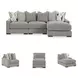 Aslan Court Pebble 3 Piece Sectional with RAF Chaise