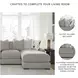 Aslan Court Pebble 3 Piece Sectional with RAF Chaise