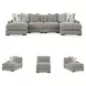 Aslan Court Pebble 4 Piece Sectional