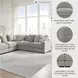 Aslan Court Pebble 5 Piece Sectional