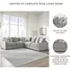 Aslan Court Pebble 5 Piece Sectional