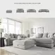 Aslan Court Pebble 6 Piece Sectional with RAF Chaise