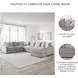 Aslan Court Pebble 6 Piece Sectional with RAF Chaise