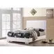 Felicity Gloss White Full Panel Bed With LED Lighting