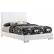 Felicity Gloss White Full Panel Bed With LED Lighting