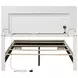Felicity Gloss White Full Panel Bed With LED Lighting