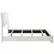 Felicity Gloss White Full Panel Bed With LED Lighting