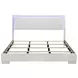 Felicity Gloss White King Panel Bed With LED Lighting