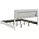 Felicity Gloss White King Panel Bed With LED Lighting